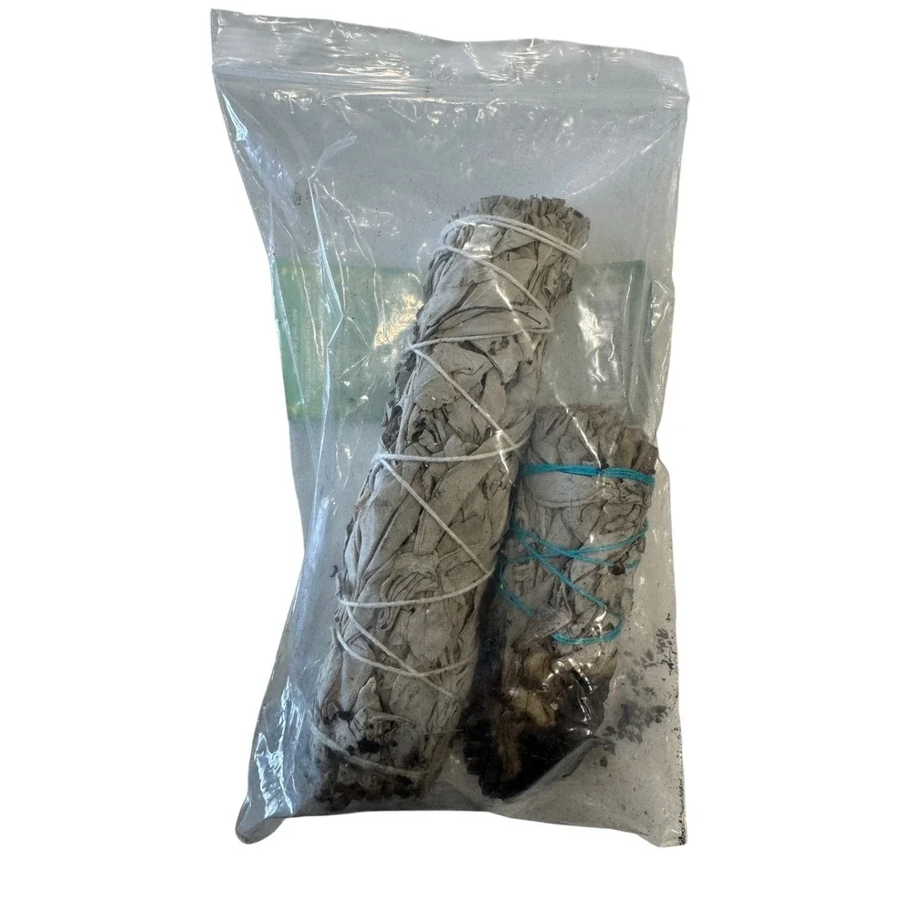 Al Huda Heavenly Scents White Sage Smudge Sticks and Palo Santo Wood Incense Set